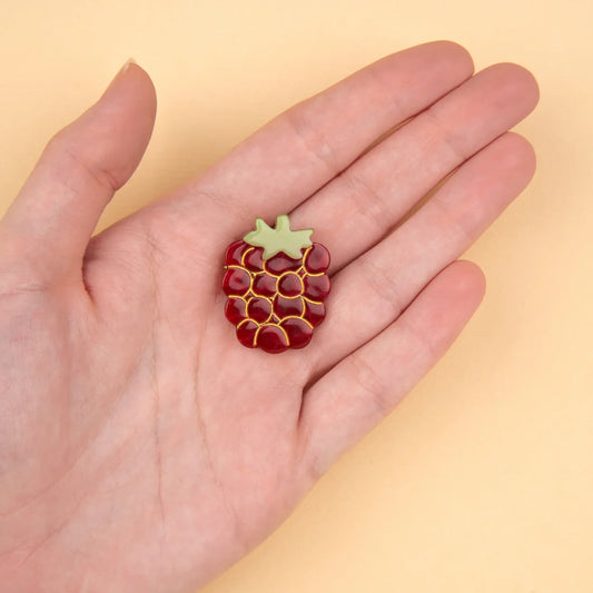 Coucou Suzette Brooch Raspberry 