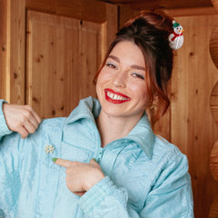 Coucou Suzette Broš Snowflake