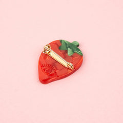 Coucou Suzette Brooch Strawberry 