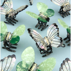 Coucou Suzette Hair Clip White Butterfly 