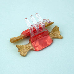 Coucou Suzette Mini Hair Clip Red Candy