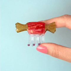 Coucou Suzette Mini Hair Clip Red Candy