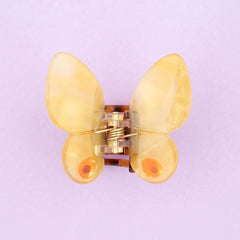 Coucou Suzette Mini Hair Clip Yellow Butterfly