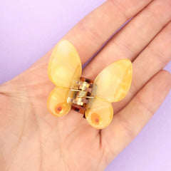 Coucou Suzette Mini Hair Clip Yellow Butterfly