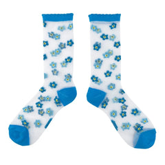 Coucou Suzette Prozirne čarape Forget Me Not