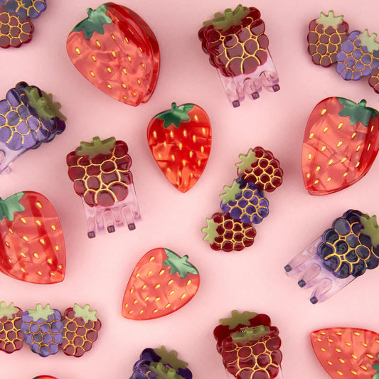 Coucou Suzette Mini Hair Clip Raspberry 