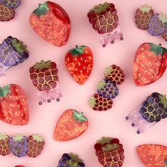 Coucou Suzette Mini Hair Clip Raspberry 