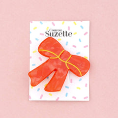Coucou Suzette Red Bow Hair Clip