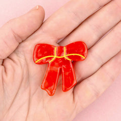 Coucou Suzette Red Bow Hair Clip
