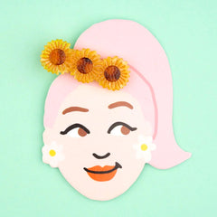 Coucou Suzette Hair clip Sunflower