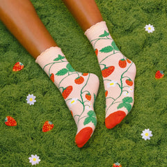 Coucou Suzette Socks Strawberries 