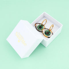 Coucou Suzette Earrings Green Eye