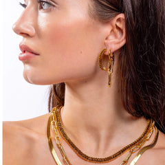 Crystal Haze Locked earring - Double