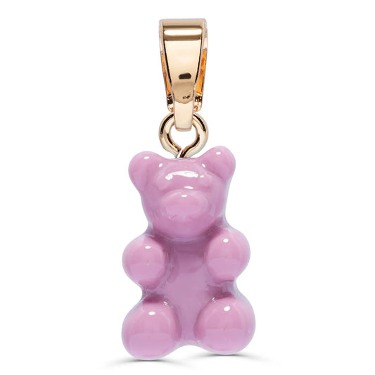 Crystal Haze Nostalgia bear pendant - Mauve Pink