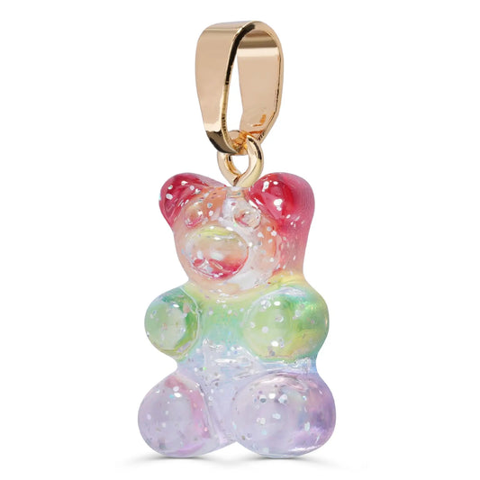Crystal Haze Nostalgia bear pendant - Rainbow