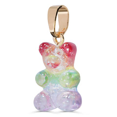 Crystal Haze Nostalgia bear pendant - Rainbow