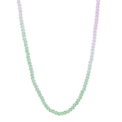Crystal Haze Candy Floss Necklace - Lavender Mint