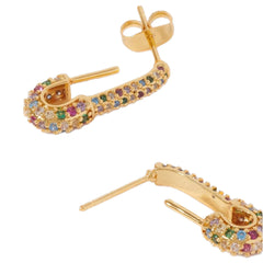Crystal Haze Pin Up Earring - Rainbow