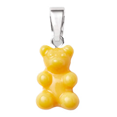 Crystal Haze Nostalgia bear pendant - NYC Taxi silver