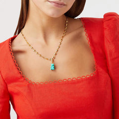 Crystal Haze Necklace Habibi - gold