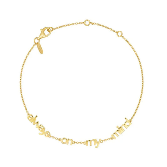 Design Letters Bracelet Always On My Mind 