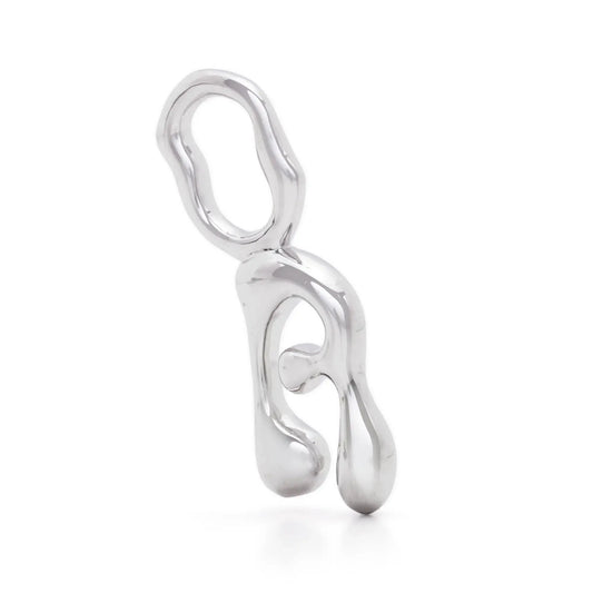 Maria Black Fluent letter pendant silver
