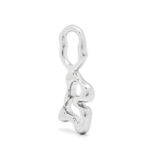 Maria Black Fluent letter pendant silver
