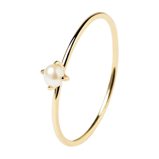 PDPAOLA Solitaire Pearl Ring 