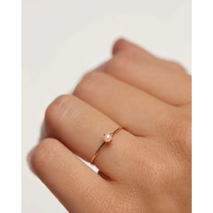 PDPAOLA Solitaire Pearl Ring 