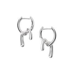 PDPAOLA Twist mini earrings - silver