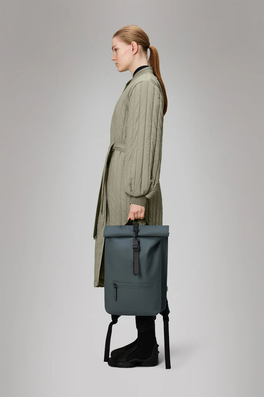 RAINS Ruksak Rolltop - Lagoon