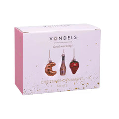 Vondels Set of 3 mini pine decorations - Good Morning