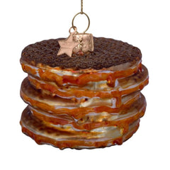 Vondels Waffle Pine Cone Ornament