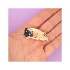 Coucou Suzette Hair clip Pug