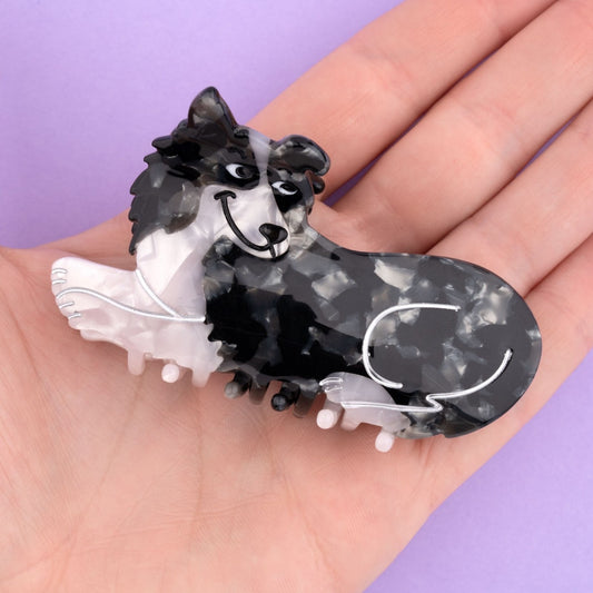 Coucou Suzette Hair Clip Border Collie