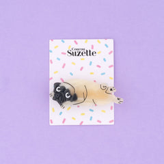 Coucou Suzette Hair clip Pug