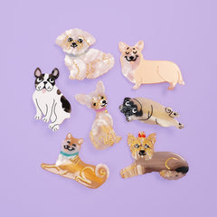 Coucou Suzette Hair clip Pug