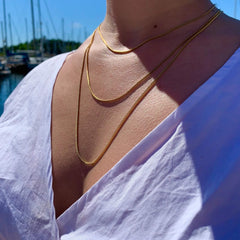 Crystal Haze Chain 40 cm - gold