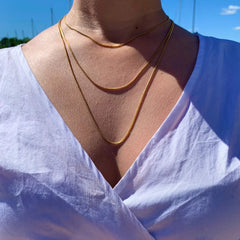 Crystal Haze Chain 40 cm - gold