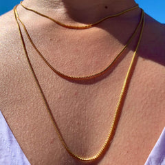 Crystal Haze Chain 60 cm - gold