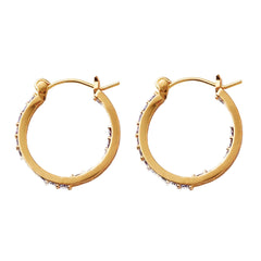 Crystal Haze Mini Ring Earrings - Lavender