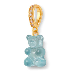 Crystal Haze Nostalgia bear Pave pendant - Mediterranean