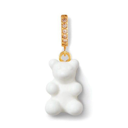 Crystal Haze Nostalgia bear earring - Powder