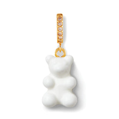 Crystal Haze Nostalgia bear earring - Powder