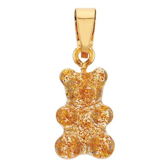 Crystal Haze Nostalgia bear pendant - 24k