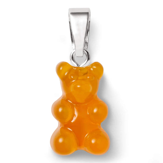 Crystal Haze Nostalgia bear pendant - Fanta silver