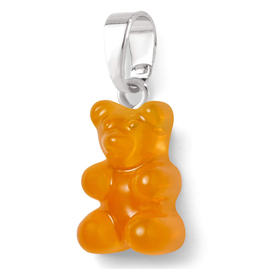 Crystal Haze Nostalgia bear pendant - Fanta silver