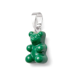 Crystal Haze Nostalgia bear pendant - Vegan silver