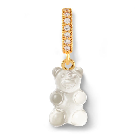 Crystal Haze Nostalgia bear Pave pendant - Ice