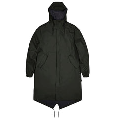 Rains Fishtail rain parka - green